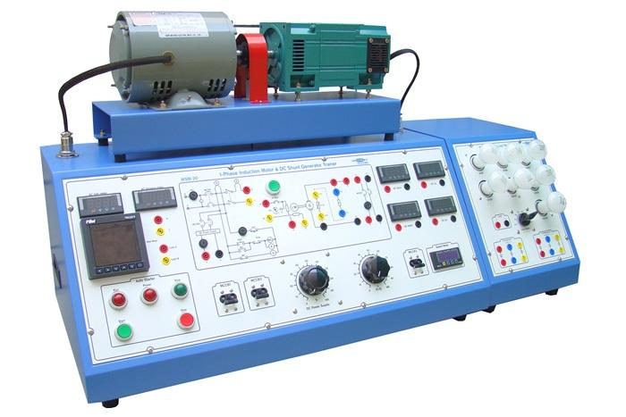 【 WSM-20 】 1 Phase Induction Motor & DC Shunt Generator Trainer - Htsolutions. CO., LTD.